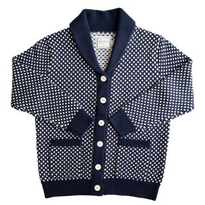 NWT Men's Long Wharf Edgartown SeaWell Cardigan Navy XXL